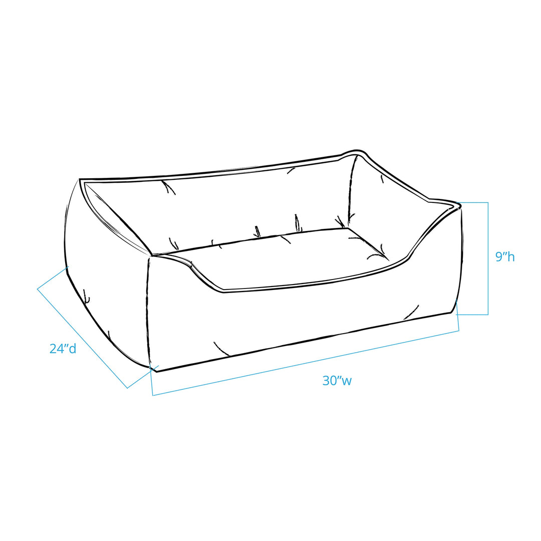 Glacier-Inspired Comfort Dog Bed