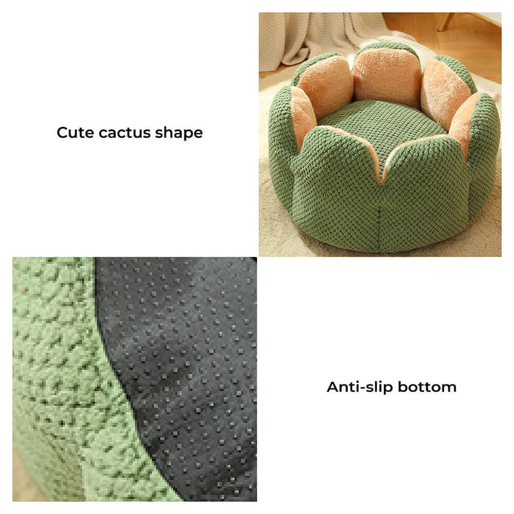 Cactus Shape Plush Pet Bed