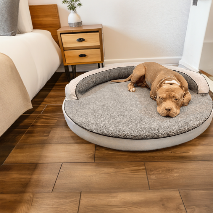 Round Bolster Dog Bed